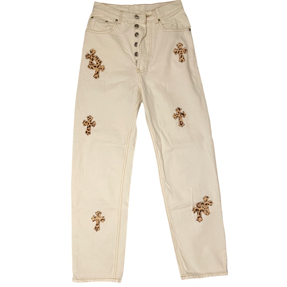 Chrome hearts leopards crosses (size 28)